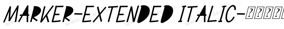 Marker-Extended Italic字体转换